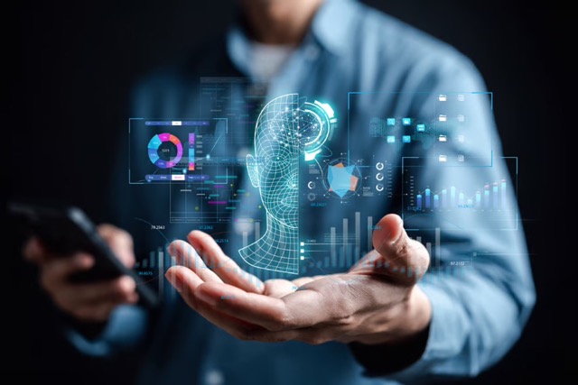 AI-driven merger and acquisition illustration